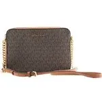 Michael Kors Large EW Crossbody Bag Brown/Gold