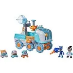 Pj Masks Romeo Bot Builder Preschool Toy, 2-in-1 Romeo Vehicle and Robot Factory Playset with Lights and Sounds for Kids Ages 3 and Up