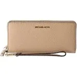 Michael Kors Bags | Michael Kors Large Continental Wallet Wristlet | Color: Gold/Tan | Size: Os | Newexperience27's Closet