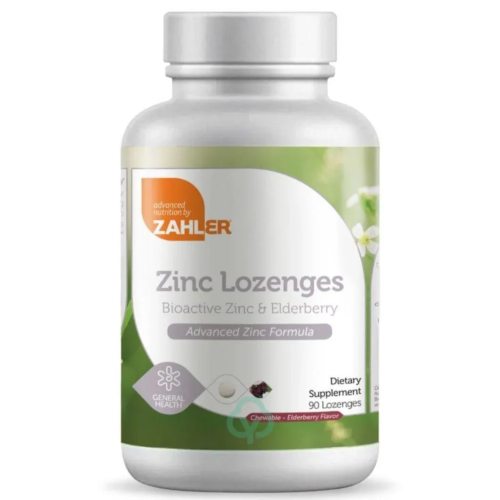 Zahler Zinc Lozenges Bioactive Zinc Supplement - 90 Lozenges