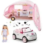 Lori Dolls – Eliza&#039;s Glamping Set – Mini Doll, Camper &amp; Car – 