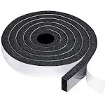 TORRAMI Maximum Compression Foam Weather Stripping 1 inch W x 1/2 inch T, Seal StripTape for Soundproofing Insulation Total 13 Feet (2 Rolls of 6.5