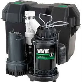 WAYNE WSS30V Pre-Assembled 120/12V 1/2 HP Primary and Battery Backup 