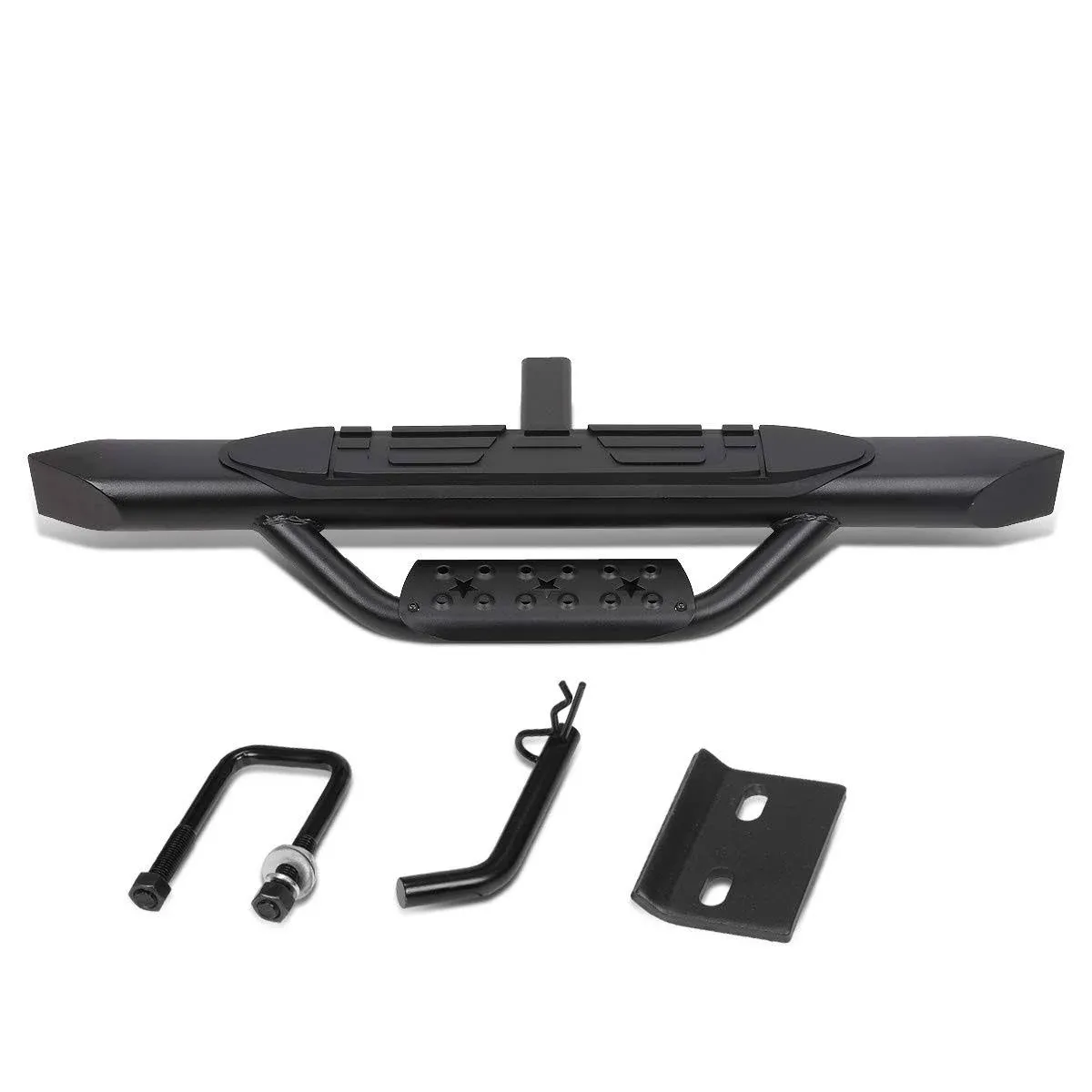 DNA MOTORING PT-ZTL-8116 2 Inches Receiver 36.5 Inches x 3.75 Inches Heavy Duty Towing Hitch Step Bar,Black