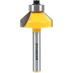 45 Degree Chamfer Edge Forming Router Bit - 1/4&#034; Shank - Yonico 13104q