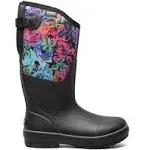 Bogs Women's Classic II Tall Adjustable Calf - Rose Garden 8 Black Multi