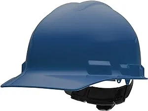 Ironclad Hard Hat Yukon ES400, Made in USA, Standard Brim, 4 Point Suspension, Class E, Color Blue (G60105), Medium