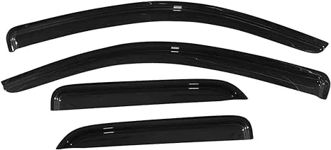 Fits 14-19 Chevy Silverado GMC Sierra Extended Cab Acrylic Window Visors 4PCS