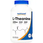 Nutricost, L-Theanine Capsules, 200 mg, 240 Count