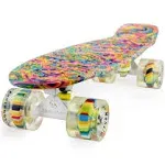 Skateboard Dog 22 inch Retro Mini Skateboards Kids Board for Boys Girl Youth Beginners Children Toddler Teenagers Adults 5 to 6 Year Old