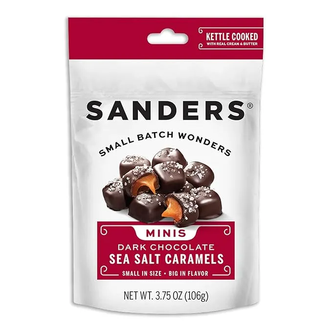 Sanders Dark Chocolate Sea Salt Caramels - 36 Oz (Value 2 Pack)