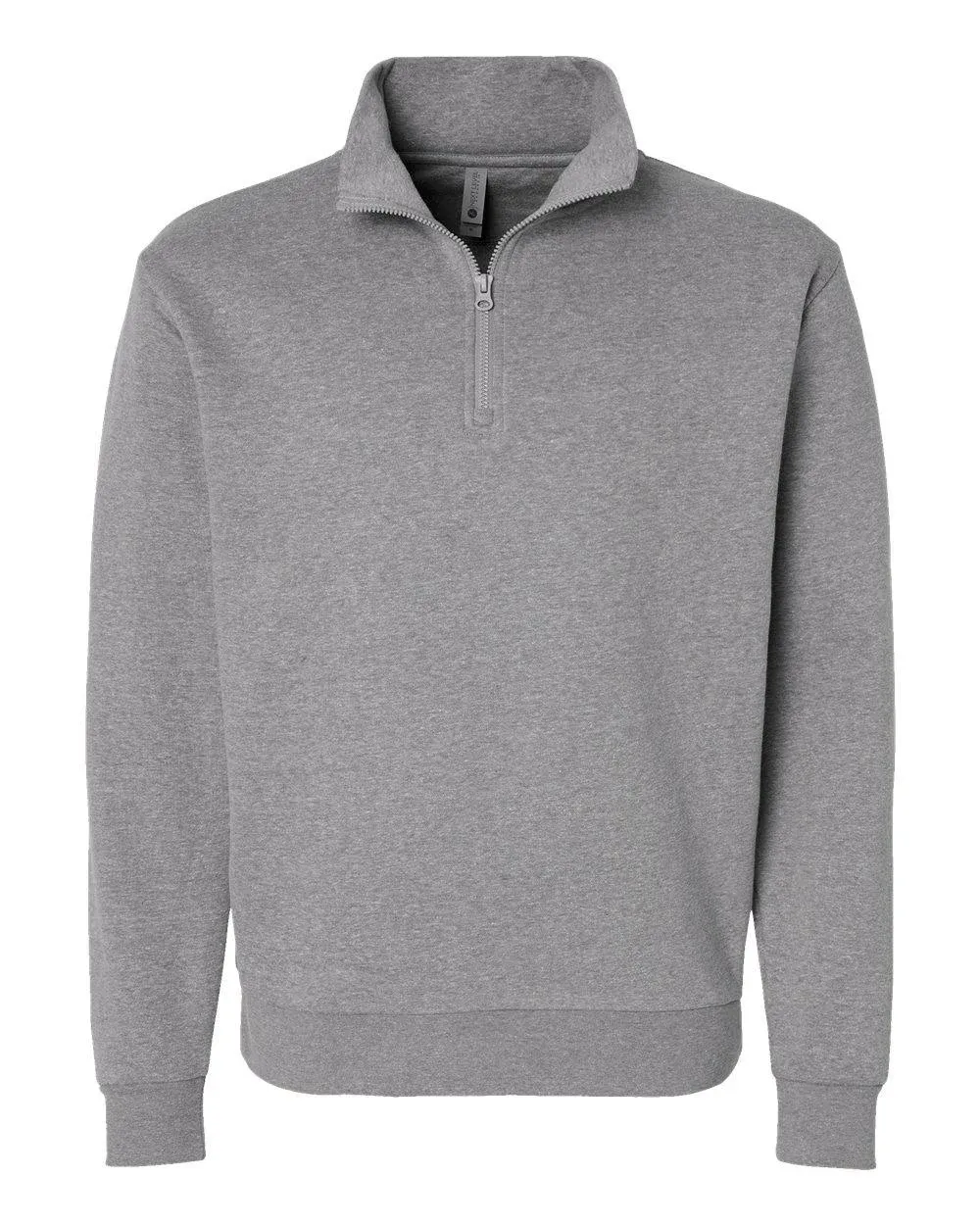 Next Level 9643 unisex Fleece Quarter-Zip - Heather Gray - M