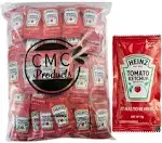 Ketchup Packets (9g) – 100 Count - Ketchup Condiment Packs in Custom CMC Products Food Safe Slide Seal Bag, bundle, packaged by CMC Products