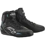 Alpinestars Stella Faster 3 Rideknit Shoes - Black/Teal - 6.5