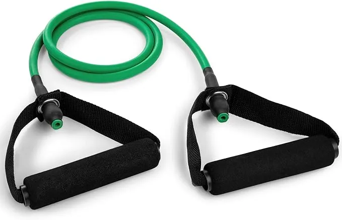 Champion Sports XF200 Light Resistance Tubing w/Foam Handle, Green