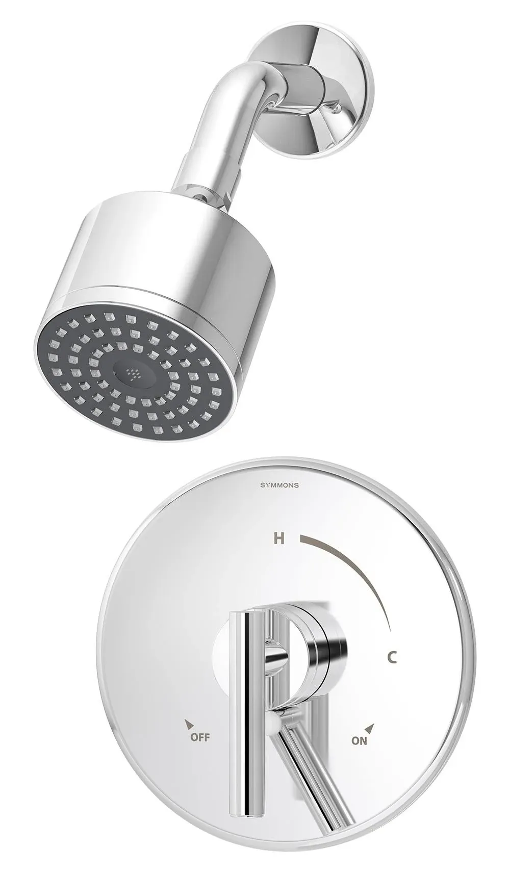 Symmons S-3502 - Chrome Single Handle 1-Spray Tub and Shower Faucet