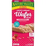 Nature Valley Strawberry Crispy Creamy Wafer Bars, Made With Whole Grain, 5 Bars, 6.5 oz Box