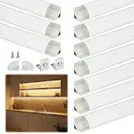 Muzata 40Pack 3.3FT/1M V Shape LED Channel with Milky White Cover Frosted Silver Aluminum LED Diffuser Channel LED Strip Light Diffuser Corner Lighting Easy Installation V1SW WW 1M