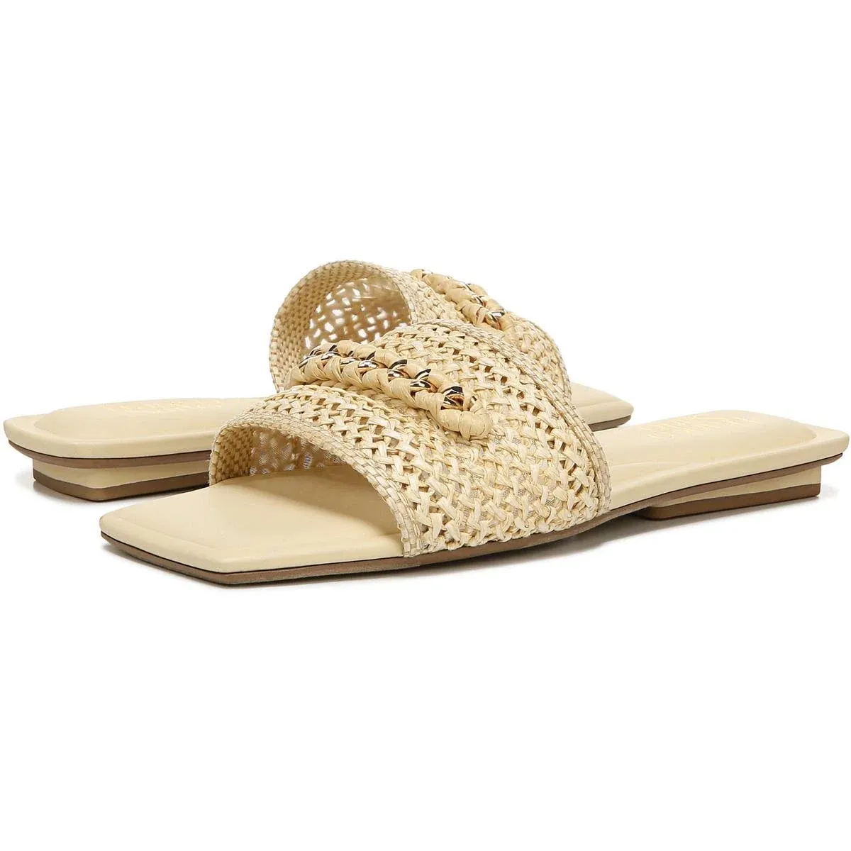 Franco Sarto Women's Caven4 Slide Sandal, Natural, 6.5