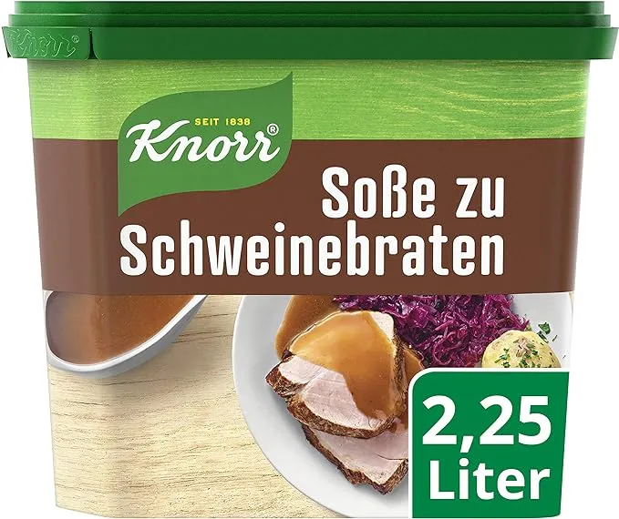 Knorr sauce for roast pork in a storage can for 2.25 liters 234g