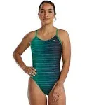 TYR CSPE7A Durafast Elite Women's Cutoutfit Swimsuit - Speedwarp - Green, 30