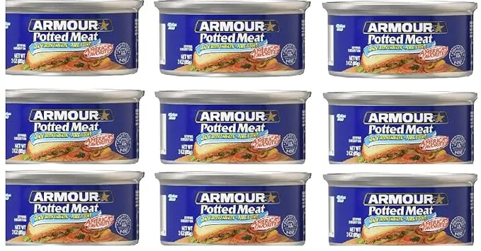 Armour Potted Meat Made with Chicken and Pork 3 oz Pack of 9