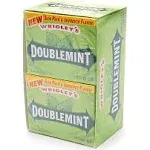 WRIGLEY'S DOUBLEMINT Gum, 5 stick pack (40 Packs)