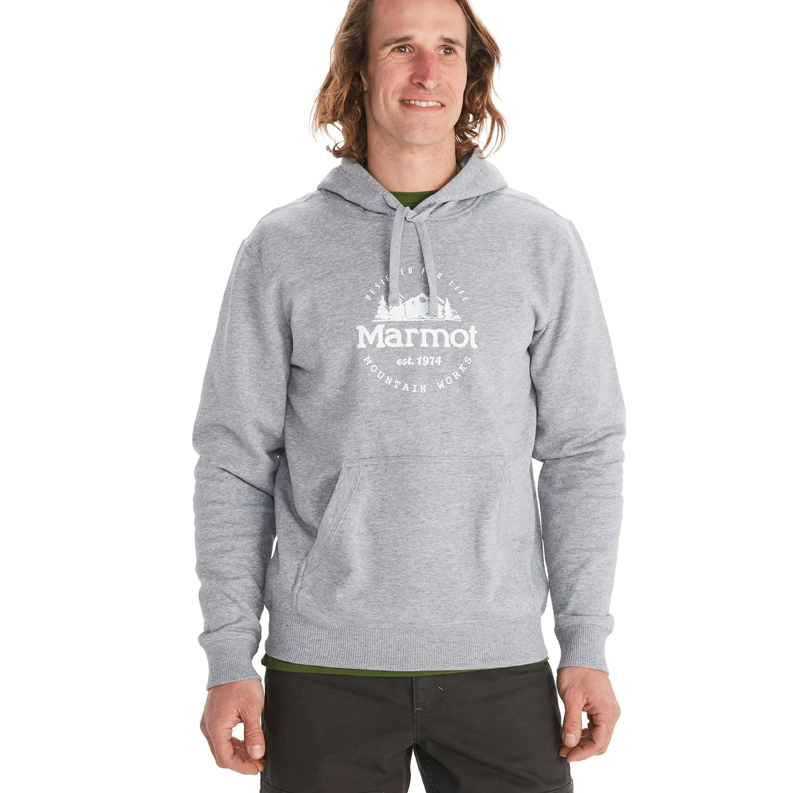 Marmot Men's Culebra Peak Hoody - Medium - Grey Heather