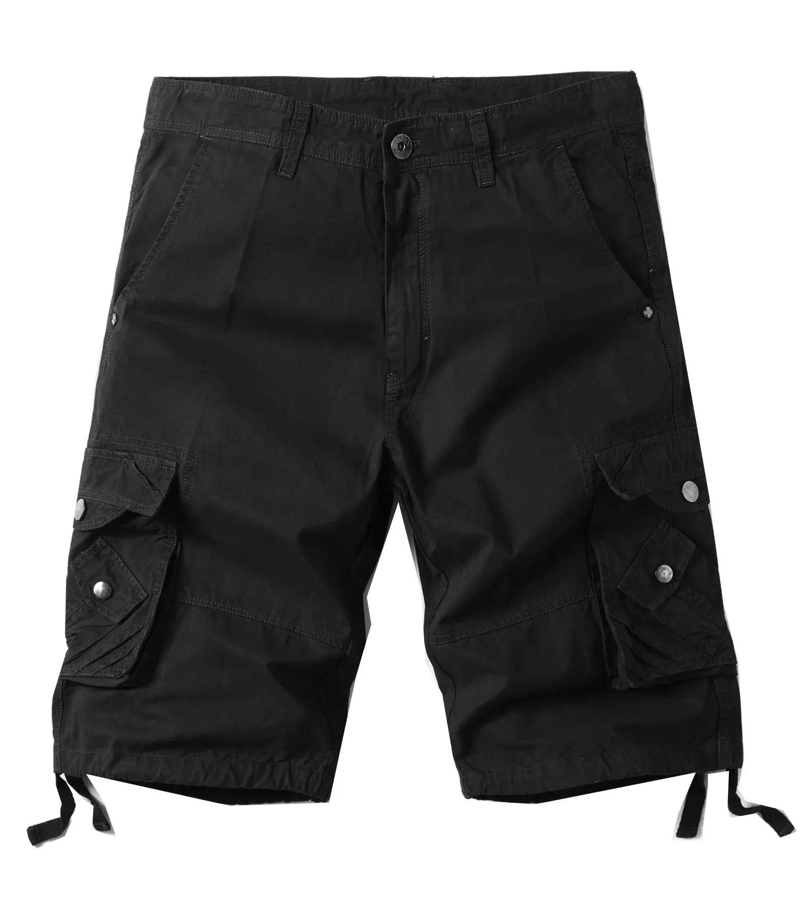 DONGD Mens Camo Cargo Shorts Relaxed Fit Outdoor Cotton Twill Cargo Shorts