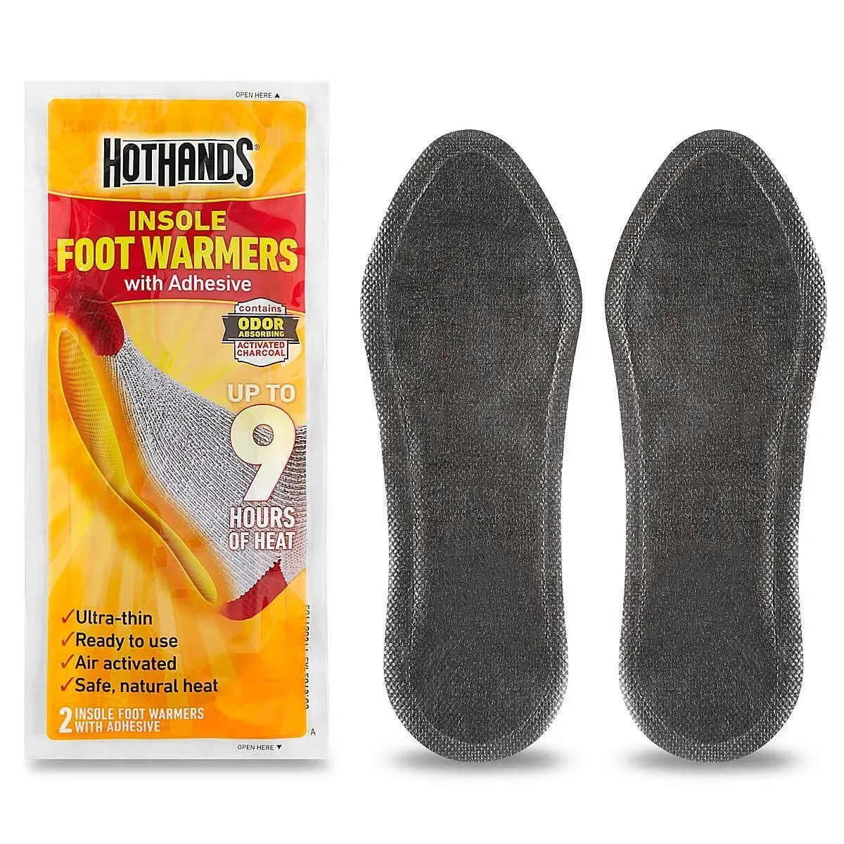 Hothands Insole Foot Warmer 16 pairs 9 hour W/ adhesive