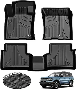 AOMSAZTO Car Floor Mats for Ford Bronco Sport 2021 2022 2023 2024, All Weathe...