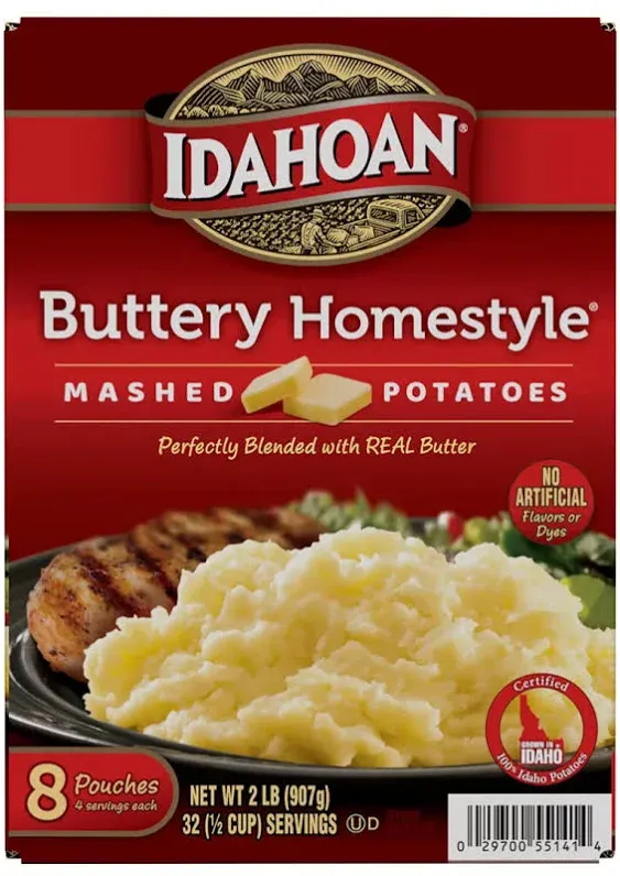 Idahoan Buttery Homestyle Mashed Potatoes, 8 pk