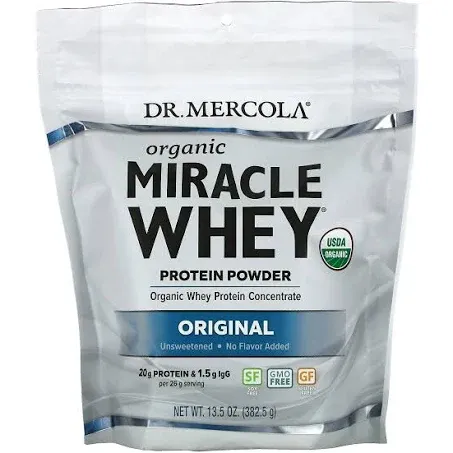 Dr. Mercola, Organic Whey Protein Pure Powder, Original, 13.5 oz (382.5 g)