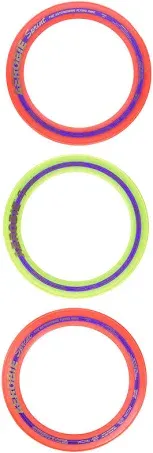 Aerobie Sprint Flying Ring, 10" Diameter, Assorted Colors, Set of 3