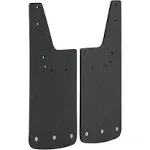 LUVERNE 250932 Front 12-Inch x 23-Inch Textured Rubber Mud Guards, Select Dodge, Ram 1500, 2500, 3500, 4500, 5500 , Black