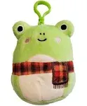 Squishmallows 3.5" Clip-On Wendy The Frog with Scarf