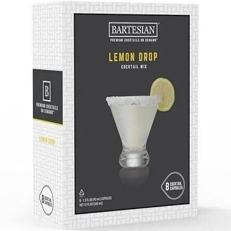 Bartesian Lemon Drop Cocktail Mixer Capsules