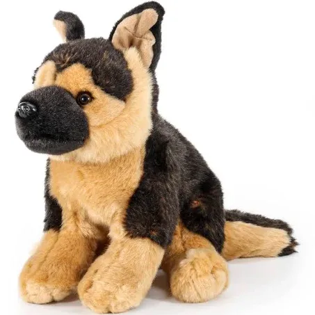 Dog Stuffed Animals-German Shepherd Stuffed Animal, 16″ Valentines Day Gifts for Kids, Soft Realistic Dog Plush Toy for Boys and Girls, Huggable and Washable Non-Shedding Plushies, Xmas Birthday Gift