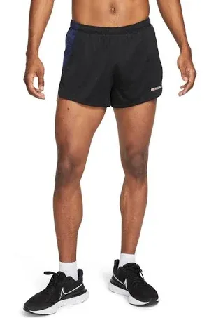 Men's Track Club Dri-fit 3" Brief-lined Running Shorts In Black