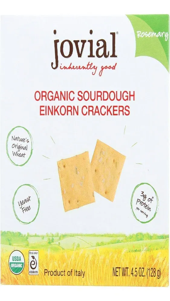 Jovial Organic Sourdough Einkorn Crackers (Rosemary)