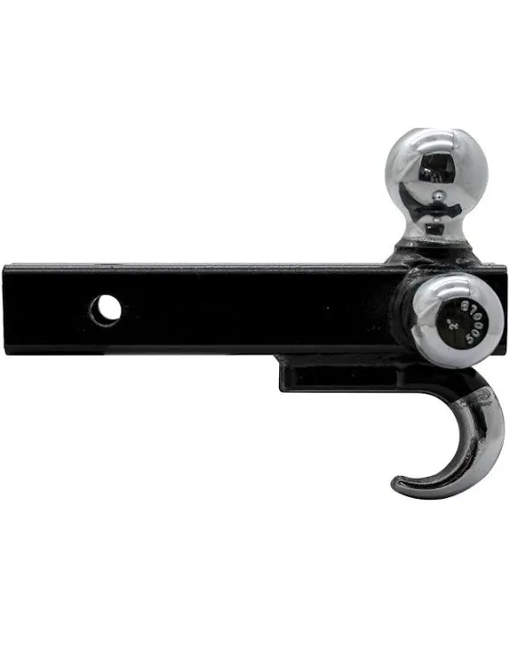 Tri-Ball Trailer Hitch with Tow Hook