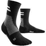 CEP Training Mid Cut Compression Socks, LG / Black