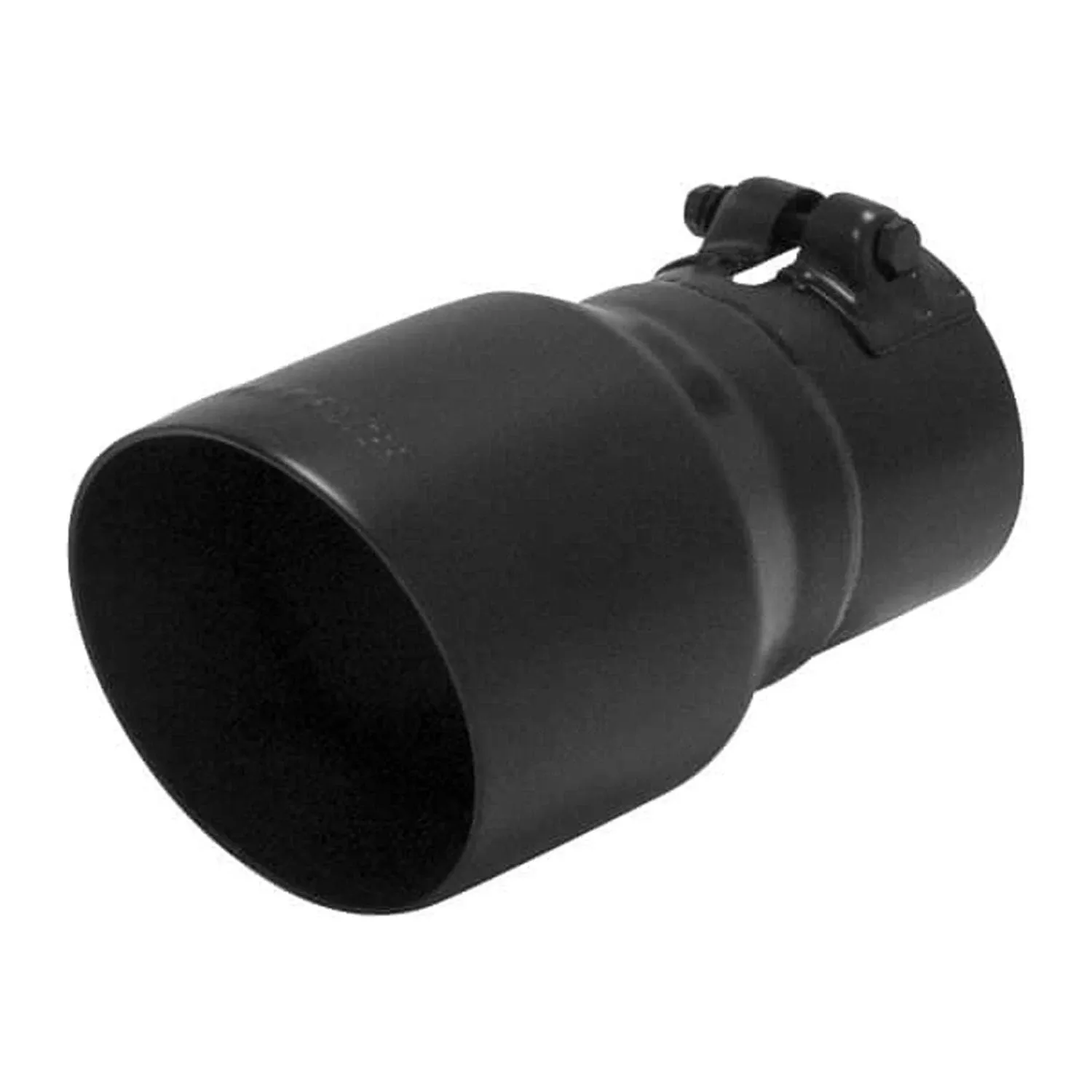 Flowmaster 15377B Exhaust Tip - 4 in. Angle Cut Black Ceramic Coating