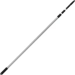 Unger Aluminum 5-11 Foot Telescopic Pole with Removeable Cone and Universal Thread,Silver and Black