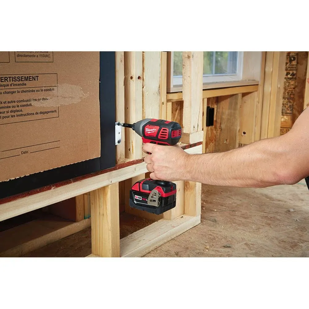 Milwaukee 18-Volt Cordless Impact Driver Kit, Variable-Speed, 1/4-In., 2 Lithium-Ion Batteries