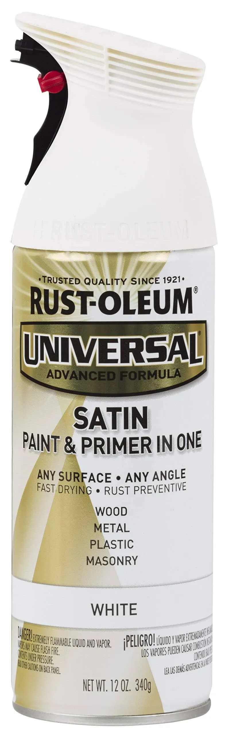 Rust-Oleum 271472 Universal All Surface Metallic Spray Paint, 11 oz, Flat Burnished Amber