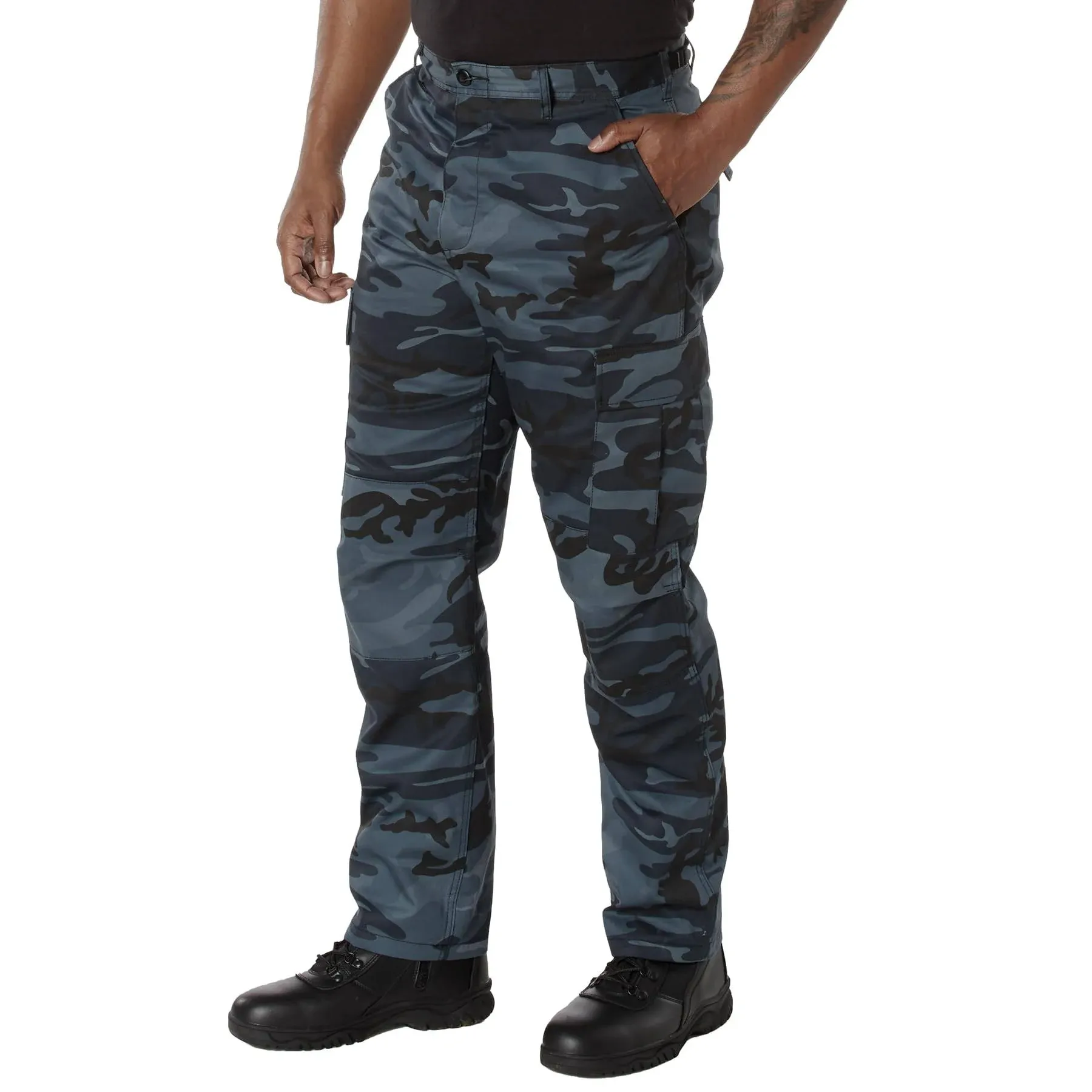 Rothco - Color Camo Tactical BDU Pants, Midnight Blue Camo, SM