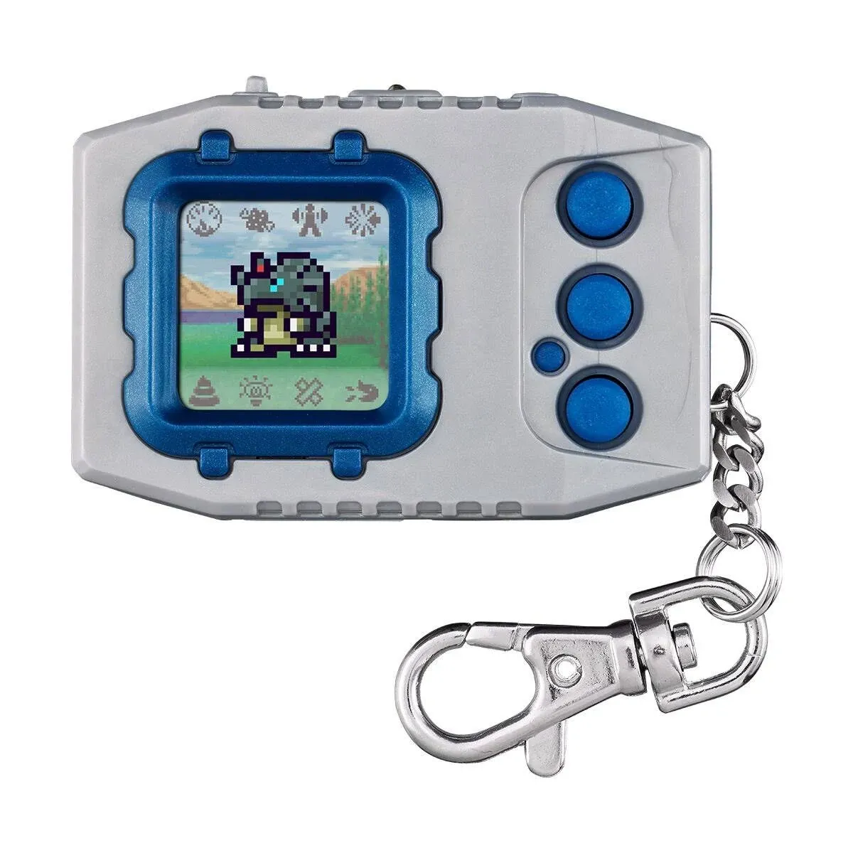 BANDAI Digital Monster Digimon Pendulum Color Vpet Japan Version - Nature Spirits, Original Silver Blue