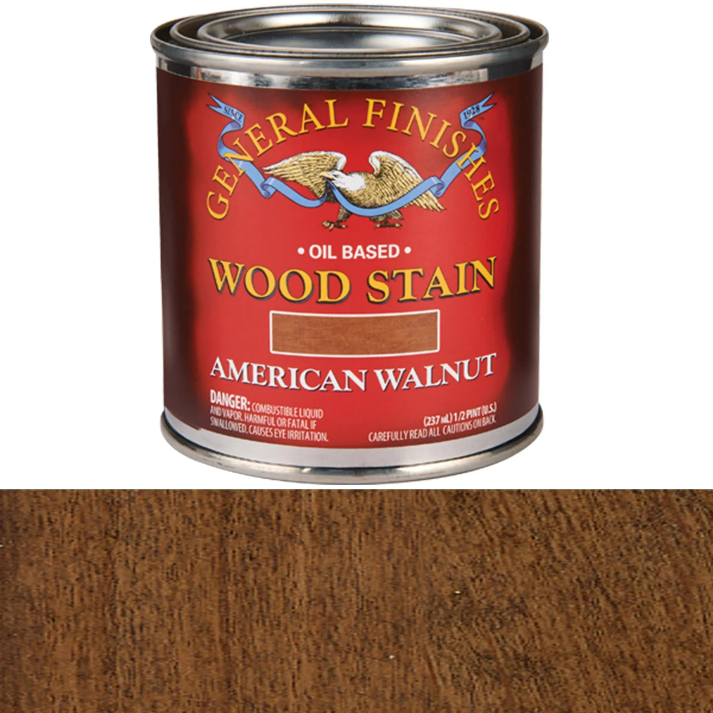 General Finishes Oil Based Penetrating Wood Stain, 1 Quart, Slate