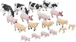 Toyland® 1:32 Scale Farmyard Animals Set - The Farm Collection - Collectabl